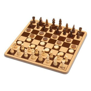 Schach- und Dame-Brett Cayro Holz