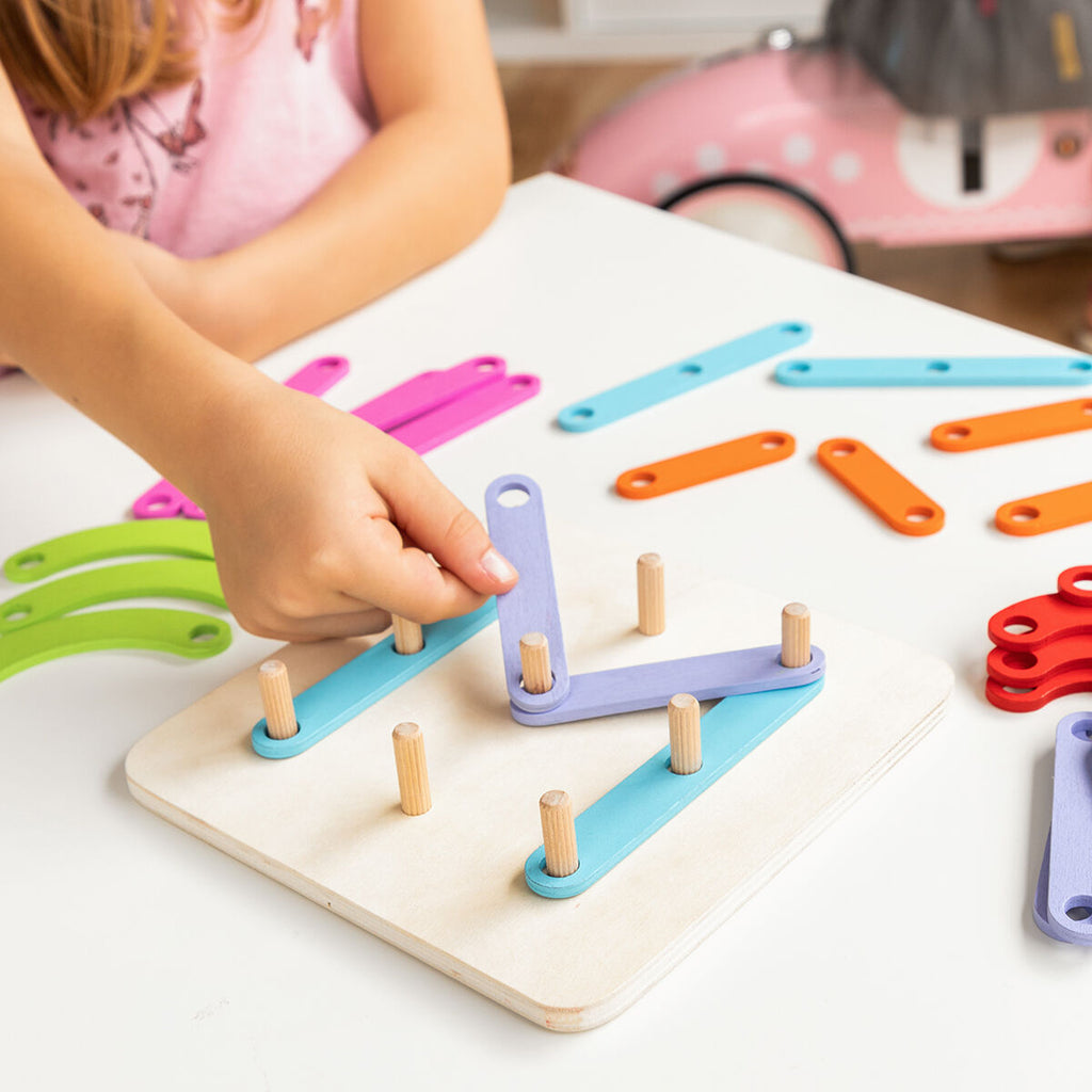 Wooden toys for assembling letters and numbers